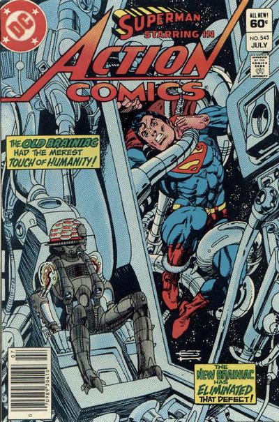 Cover for Action Comics (DC, 1938 series) #545 [Newsstand]