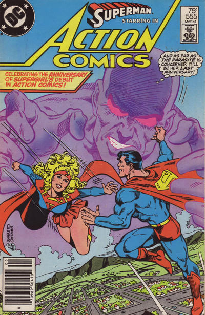 Cover for Action Comics (DC, 1938 series) #555 [Newsstand]
