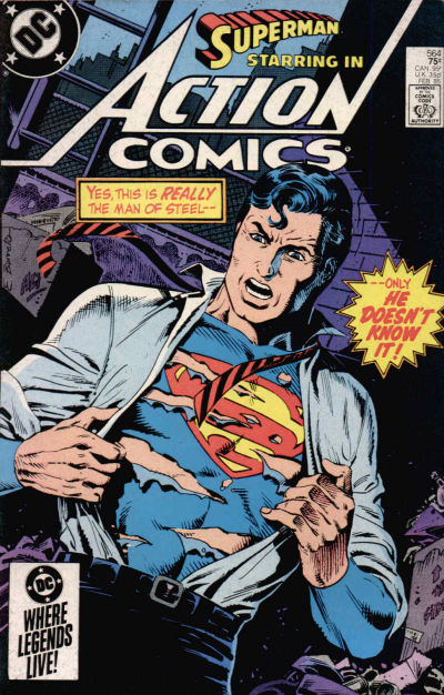 Cover for Action Comics (DC, 1938 series) #564 [Direct]