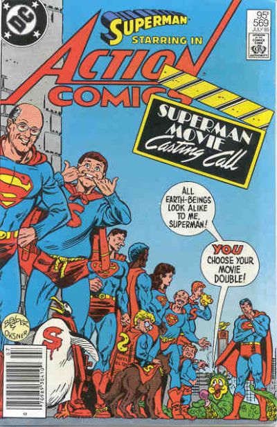 Cover for Action Comics (DC, 1938 series) #569 [Canadian]