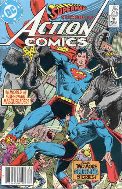 Cover for Action Comics (DC, 1938 series) #572 [Canadian]