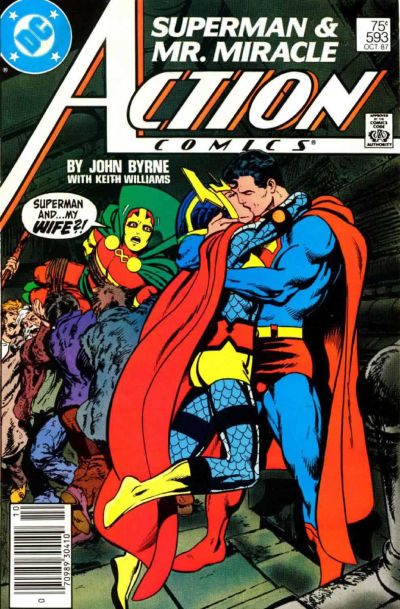 Cover for Action Comics (DC, 1938 series) #593 [Newsstand]