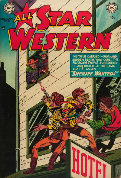 Cover for All Star Western (DC, 1951 series) #74