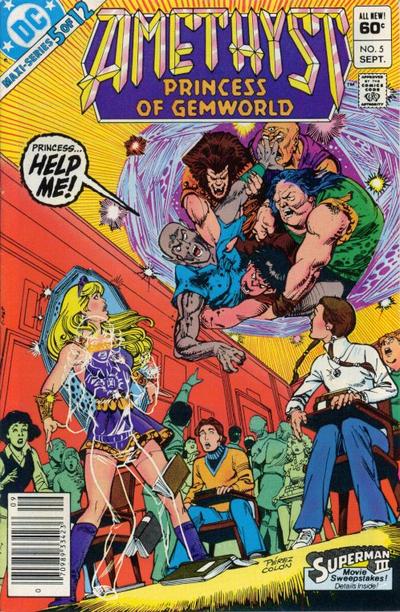 Cover for Amethyst, Princess of Gemworld (DC, 1983 series) #5 [Newsstand]