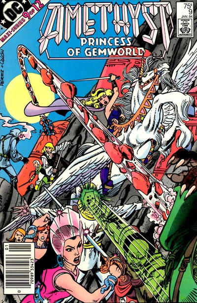 Cover for Amethyst, Princess of Gemworld (DC, 1983 series) #9 [Newsstand]