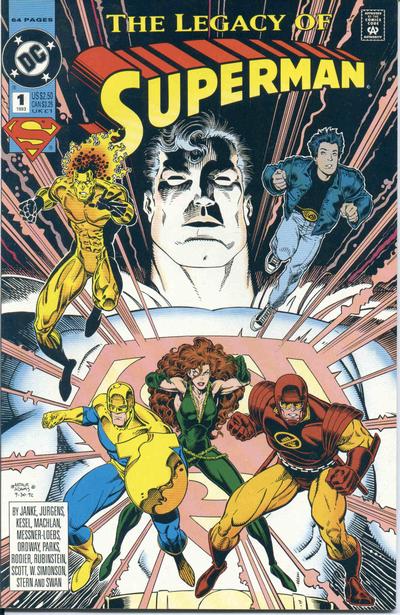 Cover for Superman: The Legacy of Superman (DC, 1993 series) #1 [Direct]