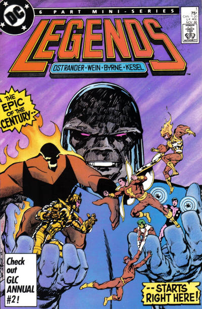 Cover for Legends (DC, 1986 series) #1 [Direct]