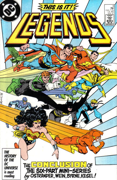 Cover for Legends (DC, 1986 series) #6 [Direct]