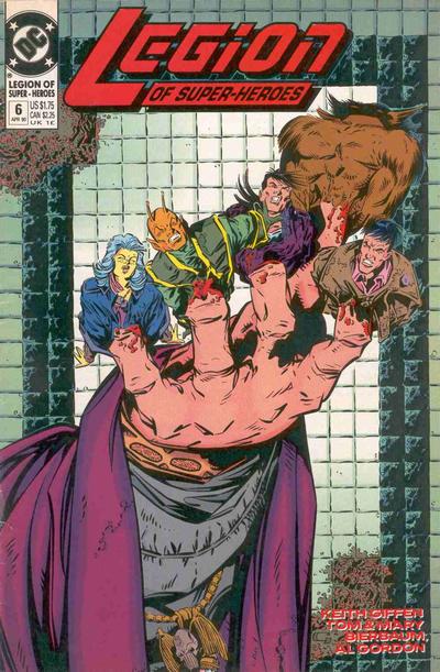 Cover for Legion of Super-Heroes (DC, 1989 series) #6