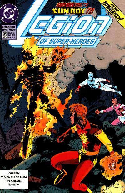 Cover for Legion of Super-Heroes (DC, 1989 series) #35