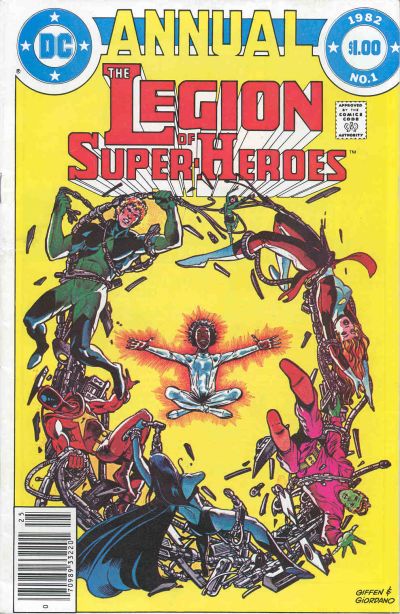 Cover for The Legion of Super-Heroes Annual (DC, 1982 series) #1 [Newsstand]