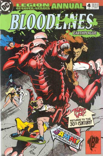 Cover for Legion of Super-Heroes Annual (DC, 1990 series) #4
