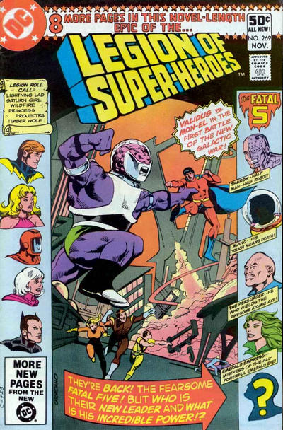 Cover for The Legion of Super-Heroes (DC, 1980 series) #269 [Direct]