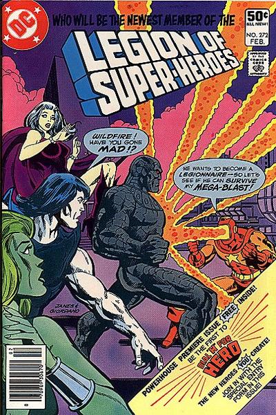 Cover for The Legion of Super-Heroes (DC, 1980 series) #272 [Newsstand]