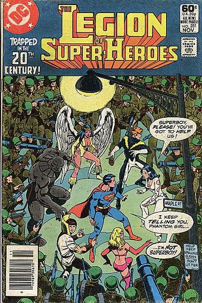 Cover for The Legion of Super-Heroes (DC, 1980 series) #281 [Newsstand]
