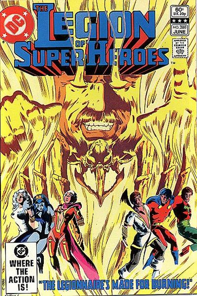 Cover for The Legion of Super-Heroes (DC, 1980 series) #288 [Direct]