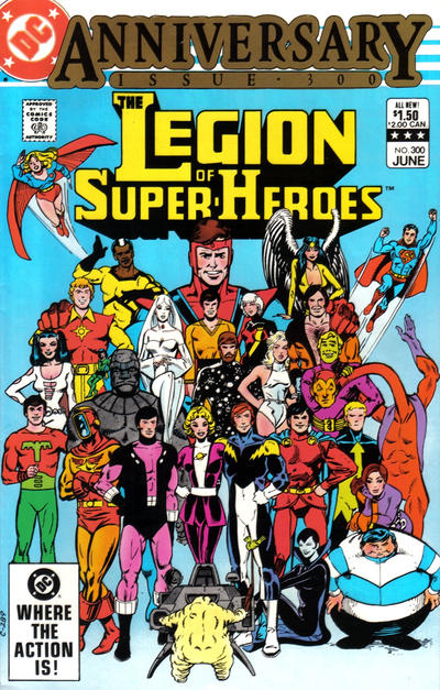 Cover for The Legion of Super-Heroes (DC, 1980 series) #300 [Direct]