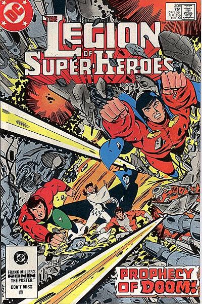 Cover for The Legion of Super-Heroes (DC, 1980 series) #308 [Direct]