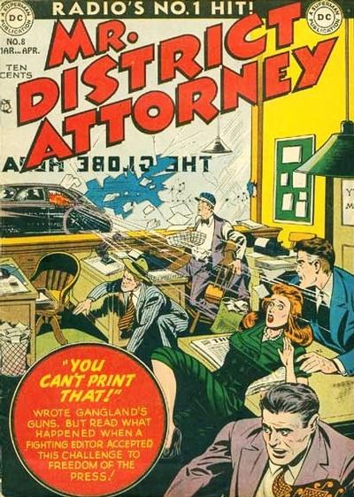 Cover for Mr. District Attorney (DC, 1948 series) #8