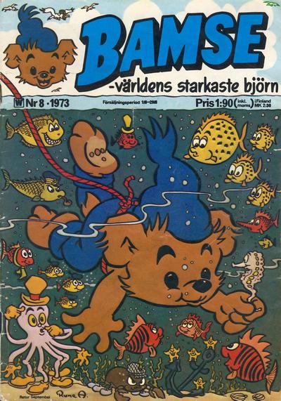 Cover for Bamse (Williams Förlags AB, 1973 series) #8/1973