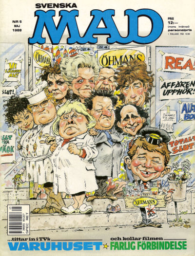 Cover for MAD (Semic, 1976 series) #5/1988