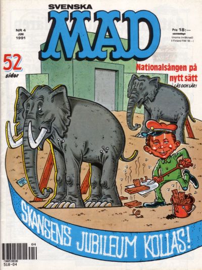 Cover for MAD (Semic, 1976 series) #4/1991