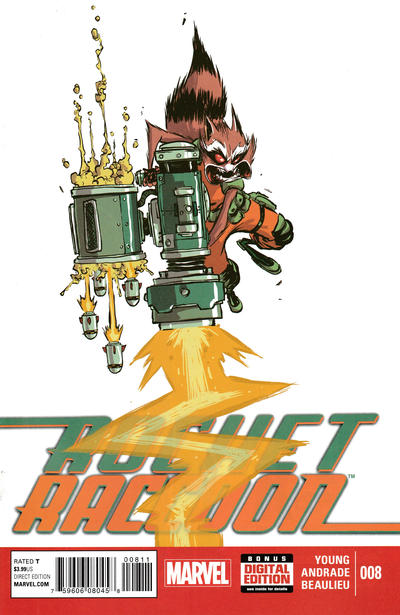 Cover for Rocket Raccoon (Marvel, 2014 series) #8 [Skottie Young Cover]
