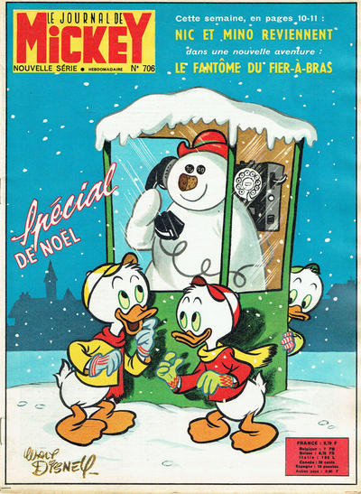 Cover for Le Journal de Mickey (Hachette, 1952 series) #706