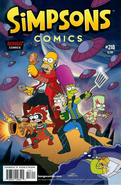 Cover for Simpsons Comics (Bongo, 1993 series) #218