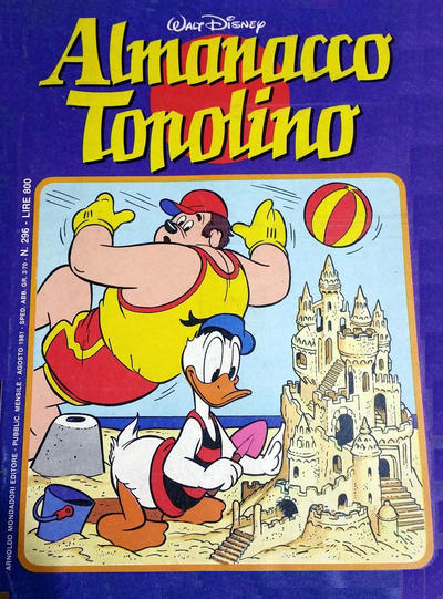 Cover for Almanacco Topolino (Mondadori, 1957 series) #296
