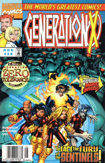 Cover for Generation X (Marvel, 1994 series) #29 [Newsstand]