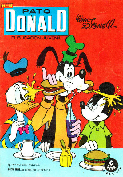 Cover for Pato Donald (Ediciones Recreativas S. A., 1966 series) #85