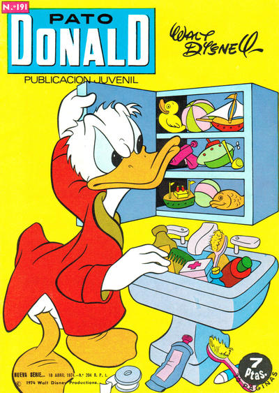 Cover for Pato Donald (Ediciones Recreativas S. A., 1966 series) #191