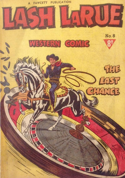 Cover for Lash LaRue Western Comic (Cleland, 1950 series) #8