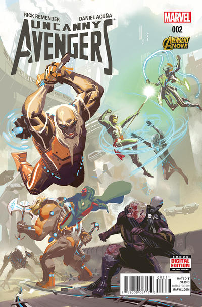 Cover for Uncanny Avengers (Marvel, 2015 series) #2