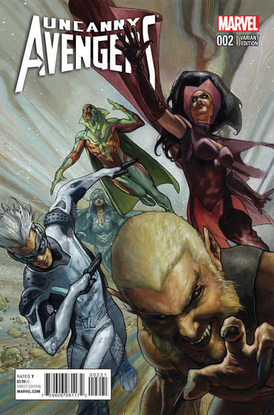 Cover for Uncanny Avengers (Marvel, 2015 series) #2 [Simone Bianchi Variant]