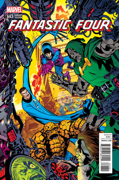 Cover for Fantastic Four (Marvel, 2014 series) #643 [Michael Golden Variant]