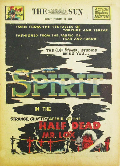 Cover for The Spirit (Register and Tribune Syndicate, 1940 series) #2/19/1950