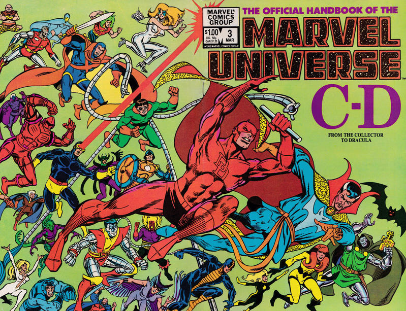 Cover for The Official Handbook of the Marvel Universe (Marvel, 1983 series) #3 [Direct]