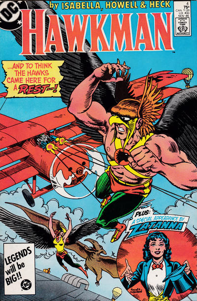 Cover for Hawkman (DC, 1986 series) #4 [Direct]