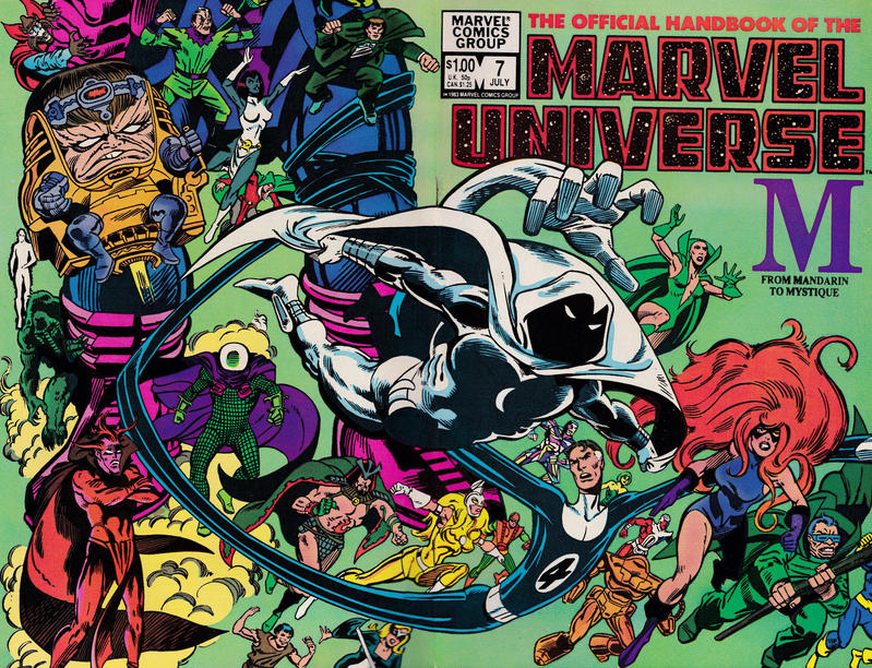 Cover for The Official Handbook of the Marvel Universe (Marvel, 1983 series) #7 [Direct]