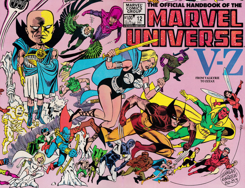 Cover for The Official Handbook of the Marvel Universe (Marvel, 1983 series) #12 [Direct]