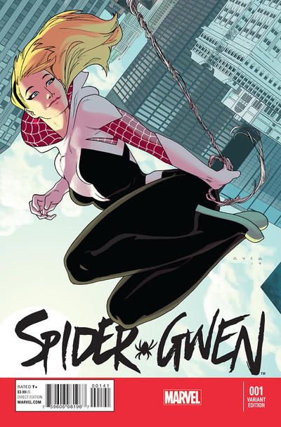 Cover for Spider-Gwen (Marvel, 2015 series) #1 [Variant Edition - Kris Anka Incentive Cover]
