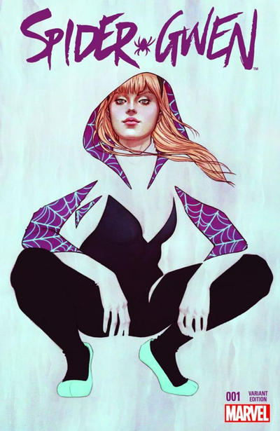 Cover for Spider-Gwen (Marvel, 2015 series) #1 [Variant Edition - Comic*Pop Exclusive - Jenny Frison Cover]