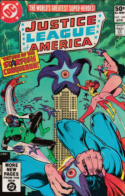 Cover for Justice League of America (DC, 1960 series) #189 [Direct]