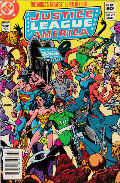 Cover for Justice League of America (DC, 1960 series) #212 [Newsstand]