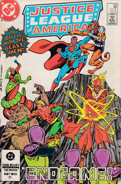 Cover for Justice League of America (DC, 1960 series) #223 [Direct]