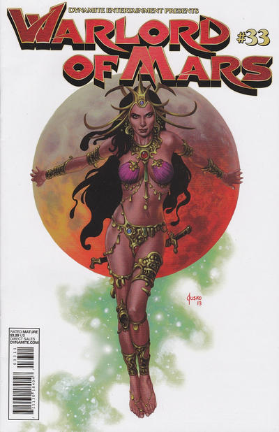 Cover for Warlord of Mars (Dynamite Entertainment, 2010 series) #33 [Cover A Joe Jusko]