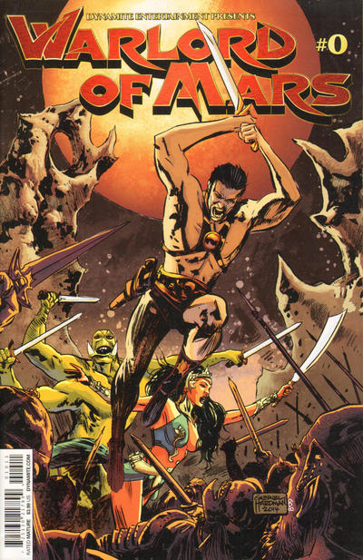 Cover for Warlord of Mars (Dynamite Entertainment, 2010 series) #0 [Main Cover]