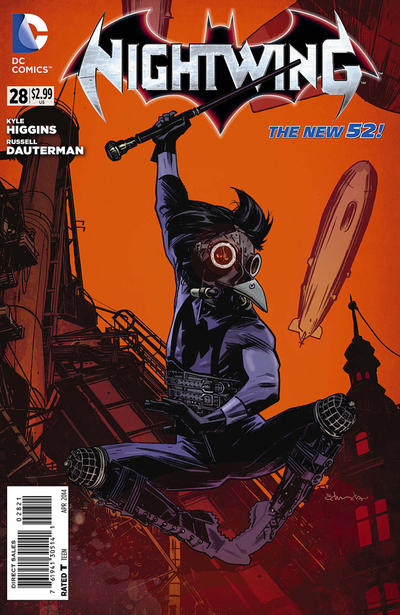 Cover for Nightwing (DC, 2011 series) #28 [Tommy Lee Edwards Steampunk Cover]